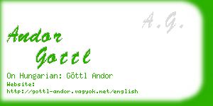 andor gottl business card