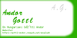 andor gottl business card